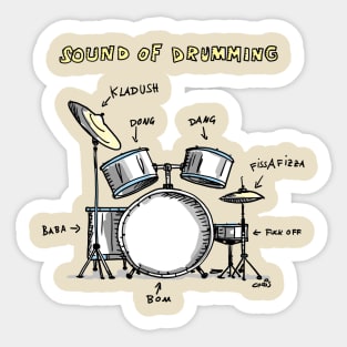 Sound-of-Drumming Sticker